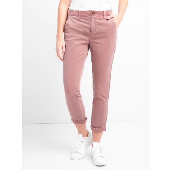 GAP Pants - GAP Girlfriend Twill Stripe Khakis